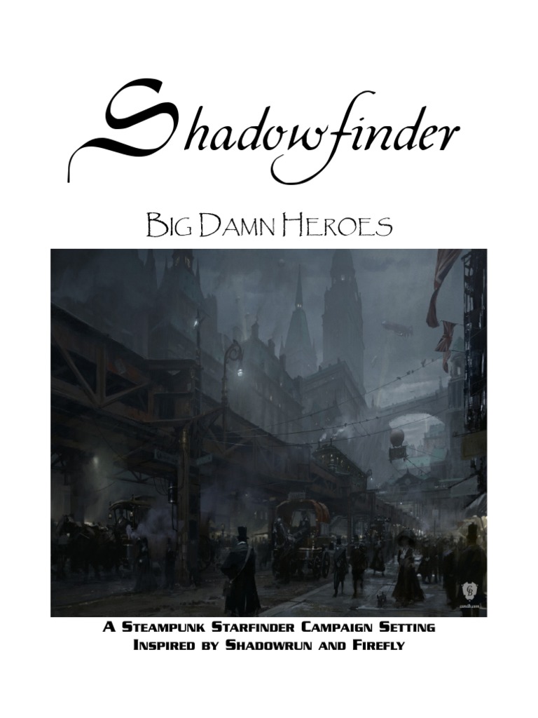 Shadowfinder: A Steampunk Campaign | PDF | Planets | Stars