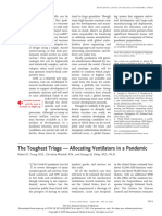 The Toughest Triage - Allocating Ventilators in A Pandemic: Perspective