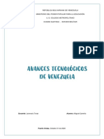 Avances Tecnológicos de Venezuela