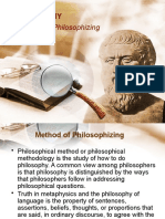 Philosophy Methods of Philosophizing