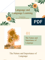 Language and Language Learning