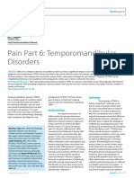 Pain Part 6: Temporomandibular Disorders: Surgery