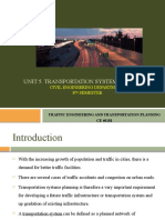 Transportation Systems Planning and Traffic Engineering