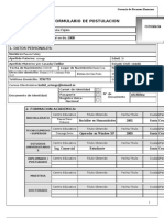 FORMULARIO DE POSTULACION