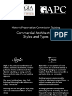 Historic Preservation Commission Training: Commercial Architecture: Styles and Types