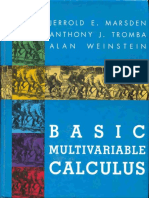 Basic Multivariable Calculus w.h. Freeman 281993 29