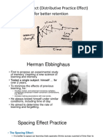Spacing Effect (Distributive Practice Effect) For Better Retention