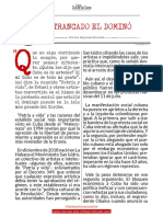 TRANCADO EL DOMINÓ - Ana Bejarano Ricaurte