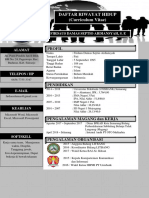 Daftar Riwayat Hidup (Curriculum Vitae) : Profil