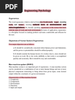 Engineering Psychology: Ergonomics