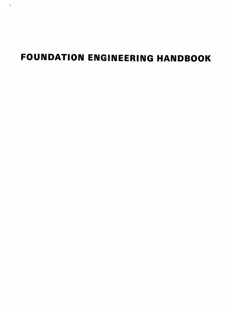 Foundation Engineering (HSA YANG FANG) PDF