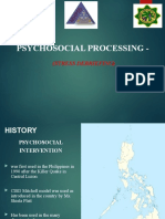 Psychosocial Processing - : (Stress Debriefing)