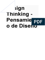 Design Thinking PENAMIENTO DE DISEÑO