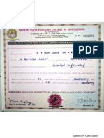 Social and Cultural Activities certificate