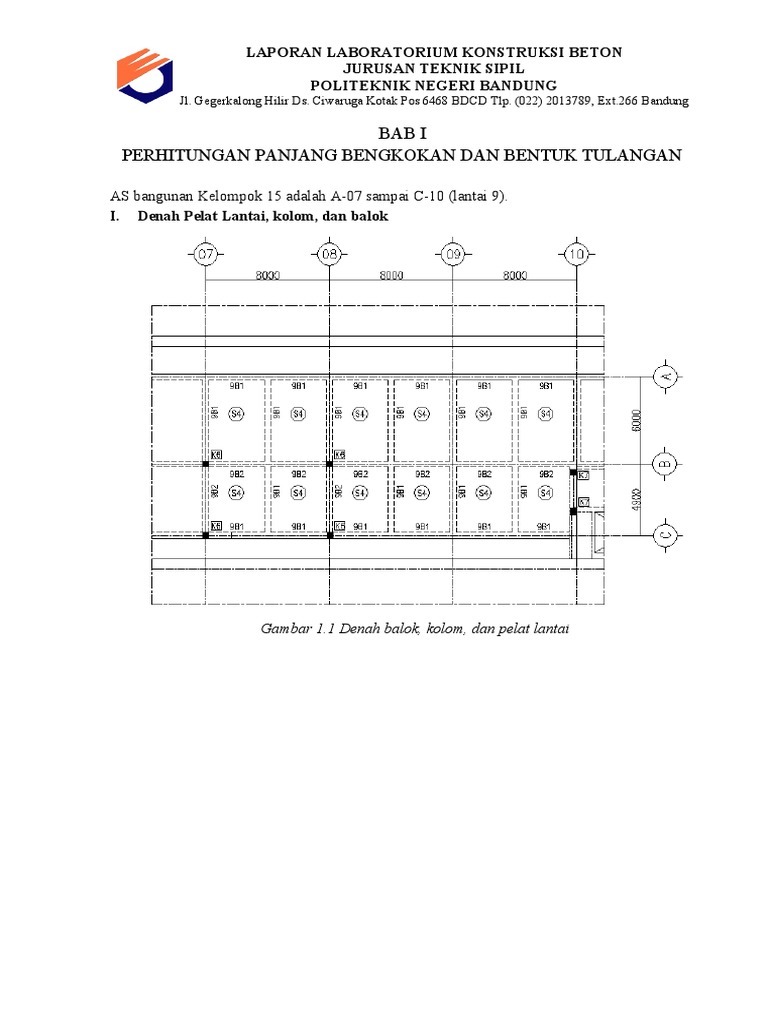 Perhitungan Kebutuhan Tulangan Bbs Bar Bending Schedule | PDF