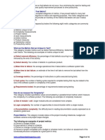 What Are The Categories of Test Metric?: A) Defect Removal Efficiency