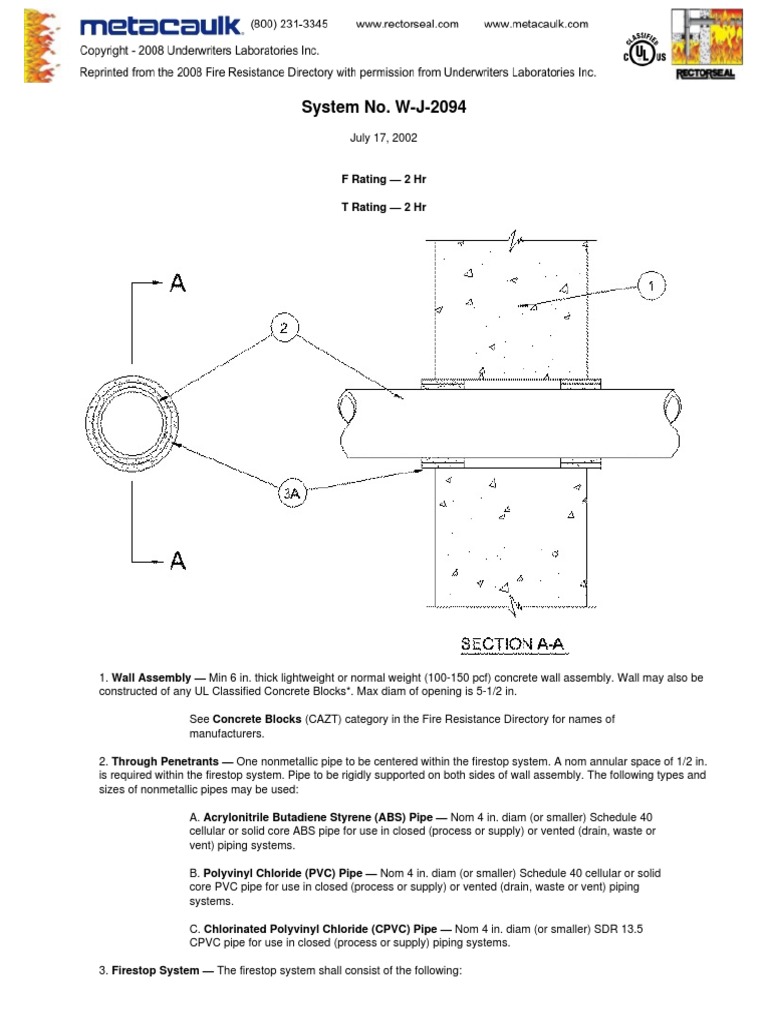 Firestop System Installation Guide | PDF