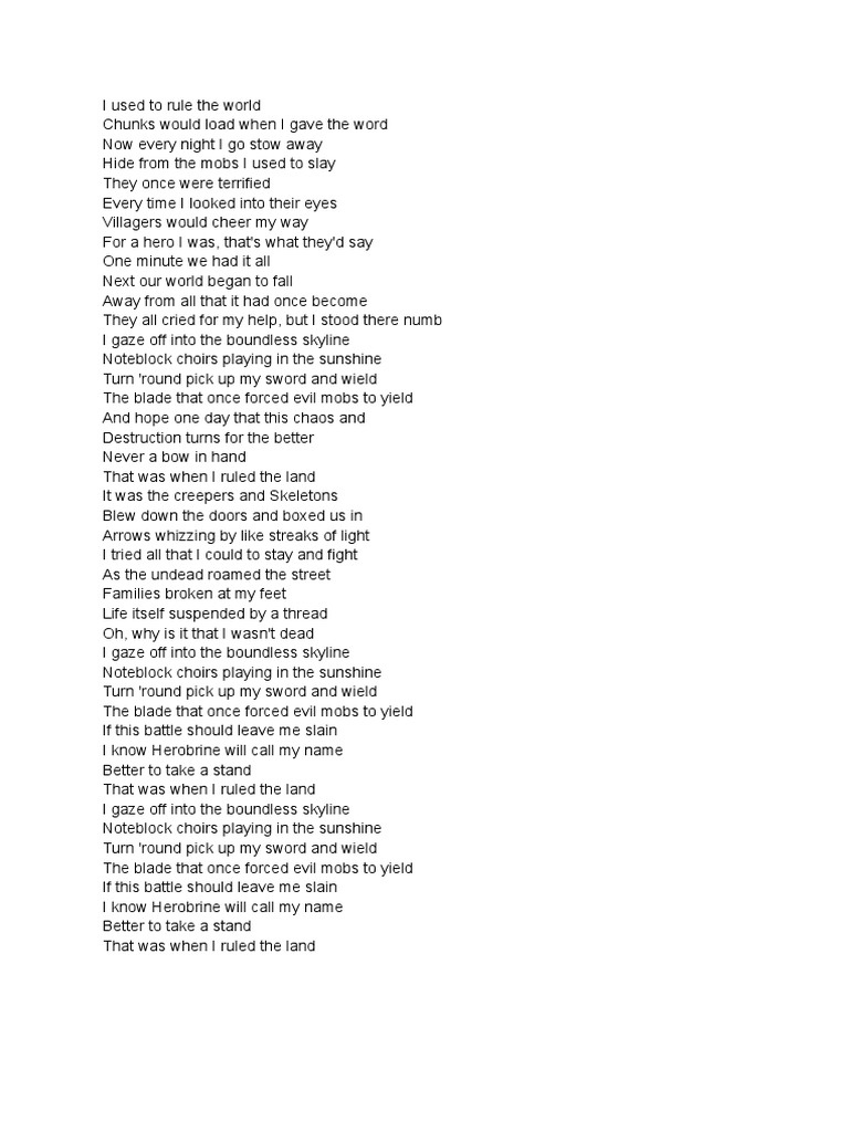 Fallen Kingdom: Lyrics Analysis | PDF