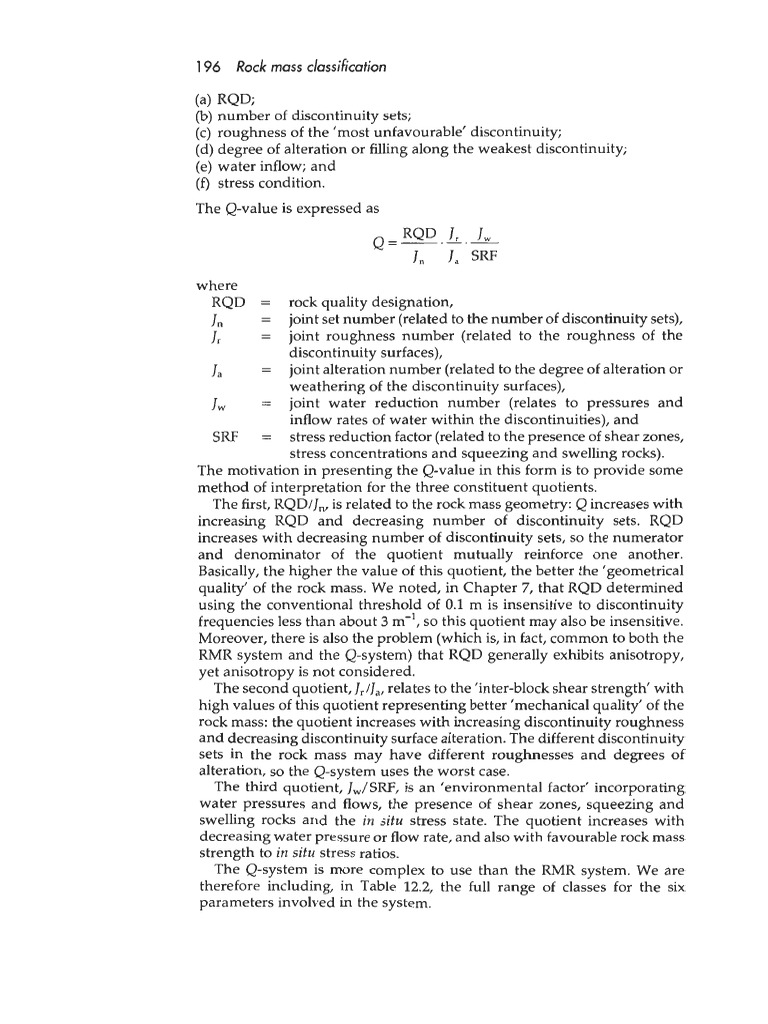 Rock Mass Classification Guide | PDF | Continuum Mechanics | Mechanical ...