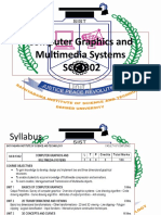 Computer Graphics and Multimedia Systems SCS1302: Unit 1