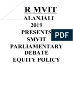 SMVIT Equity Policy 2019