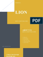 Lion Finance PowerPoint Template