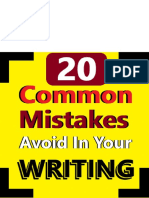 20 Common Mistakes To Avoid In Your Writing