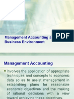 Management Accounting and The Business Environment