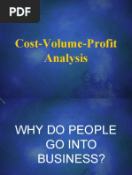 Cost Volume Profit Analysis