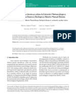 Algunos Aspectos Técnicos Sobre La Estación Meteorológica Automática de La Reserva Biológica Alberto Manuel Brenes