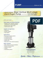 Stainless Steel Vertical Multi-Stage Centrifugal Pump Evmr