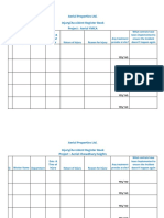 Aerial Properties Ltd. Injury/Acccident Register Book Project: Aerial YMCA