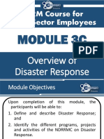 MODULE 2C Four Themativ Areas - Overview Disaster Response12