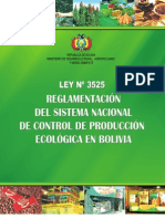 Bolivia - Ley 3525 y Reglamentos SNCPE
