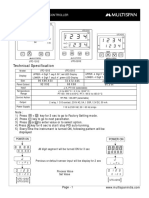 Operating Manual: Universal Temperature Controller UTC-1202, 2202 & 4202