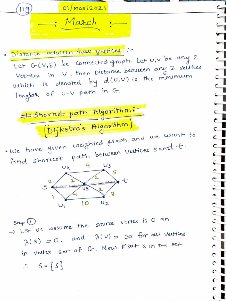 Dijkstra's Algorithm | PDF