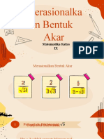 Merasionalkan Bentuk Akar