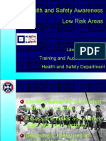 Health and Safety Awareness Low Risk Areas