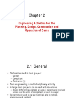 Engineering Activities For The Planning, Design, Construction and Operation of Dams