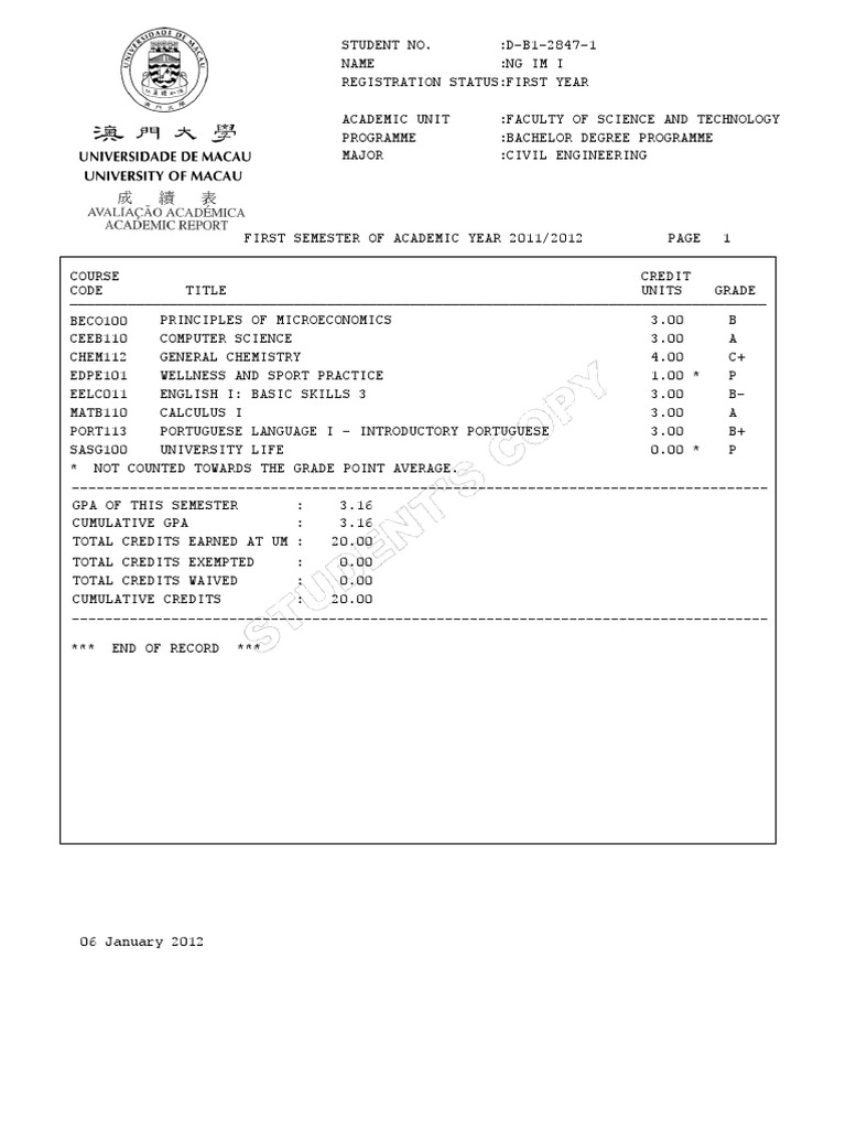 Academic Reports - Bachelor | PDF | Bachelor's Degree | Academic Degree