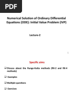 Numerical Solution of Ordinary Differential Equations (ODE) : Initial Value Problem (IVP)