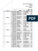 Jadwal Kls. X & Xi