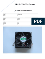 M YM2409PMB1 24V 0.33A 3wires Cooling Fan