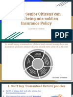 5 Ways Senior Citizens Can Avoid Being Mis-Sold An Insurance Policy