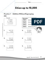 Addition Up To 10,000: Practice 1 Addition Without Regrouping