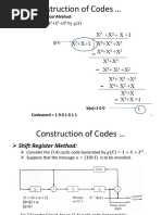 CT 4 Construction of Codes