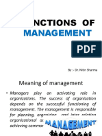 Functions Of: Management
