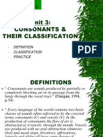 Unit 3: Consonants & Their Classification: English Phonetics