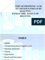 Recovery of Propionic Acid