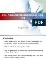 Ch7. Advanced Transactions and Scrip Ting: Myongji University